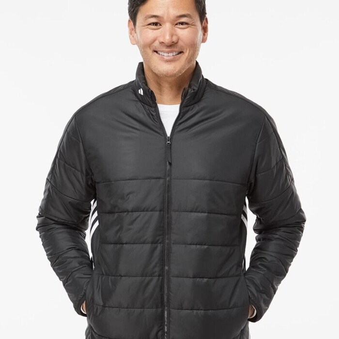 Men's 3-Stripes Puffer Full-Zip Jacket Thumbnail