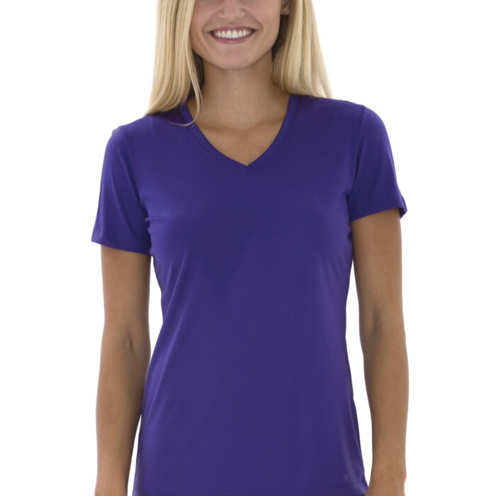 Pro Team Short Sleeve V-Neck Ladies' Tee Thumbnail
