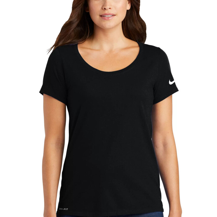 Dri-Fit Cotton/Poly Scoop Neck Ladies' Tee Thumbnail