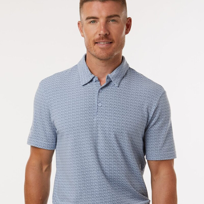 Men's Blended Printed Polo Thumbnail