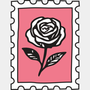 Stamp - Rose Thumbnail