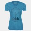 Pro Team Heather Proformance V-Neck Ladies' Tee Thumbnail