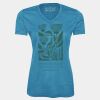 Pro Team Heather Proformance V-Neck Ladies' Tee Thumbnail