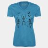 Pro Team Heather Proformance V-Neck Ladies' Tee Thumbnail